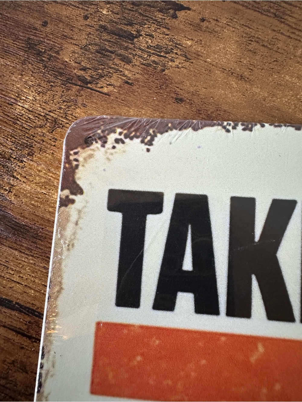 Take A Seat Sweet Cheeks Retro Metal Wall Sign Home Decor Pre-Drilled Holes NWT - Picture 3 of 4